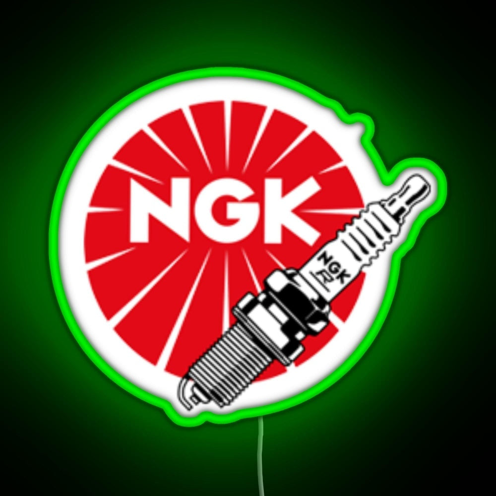 Jdm Spark Plugs Ngk Racing Rgb Neon Sign