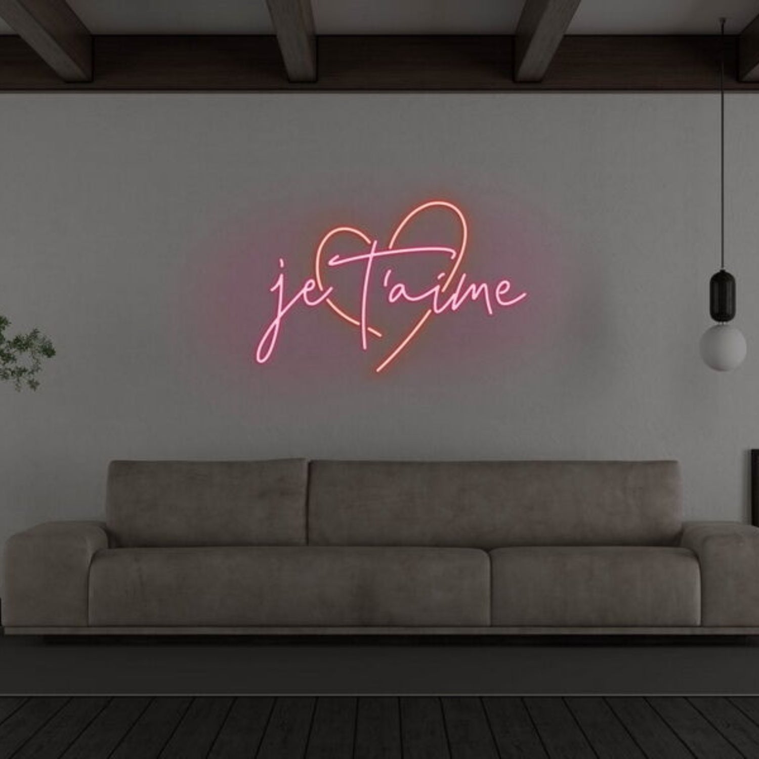 Je Taime Neon Sign For Romantic And Loving Spaces | Shineneon