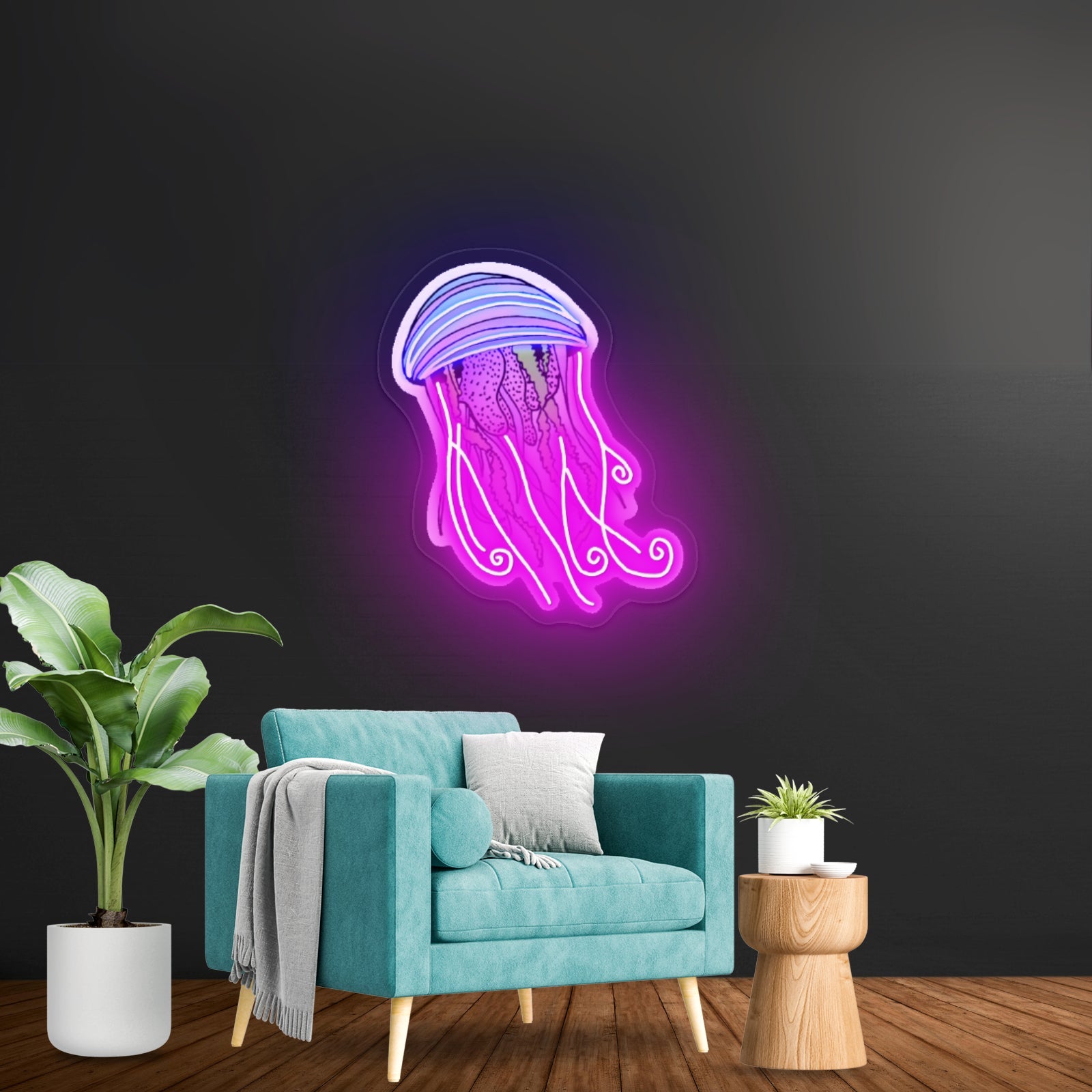 Jellyfish Artwork Wall Art - Shineneon
