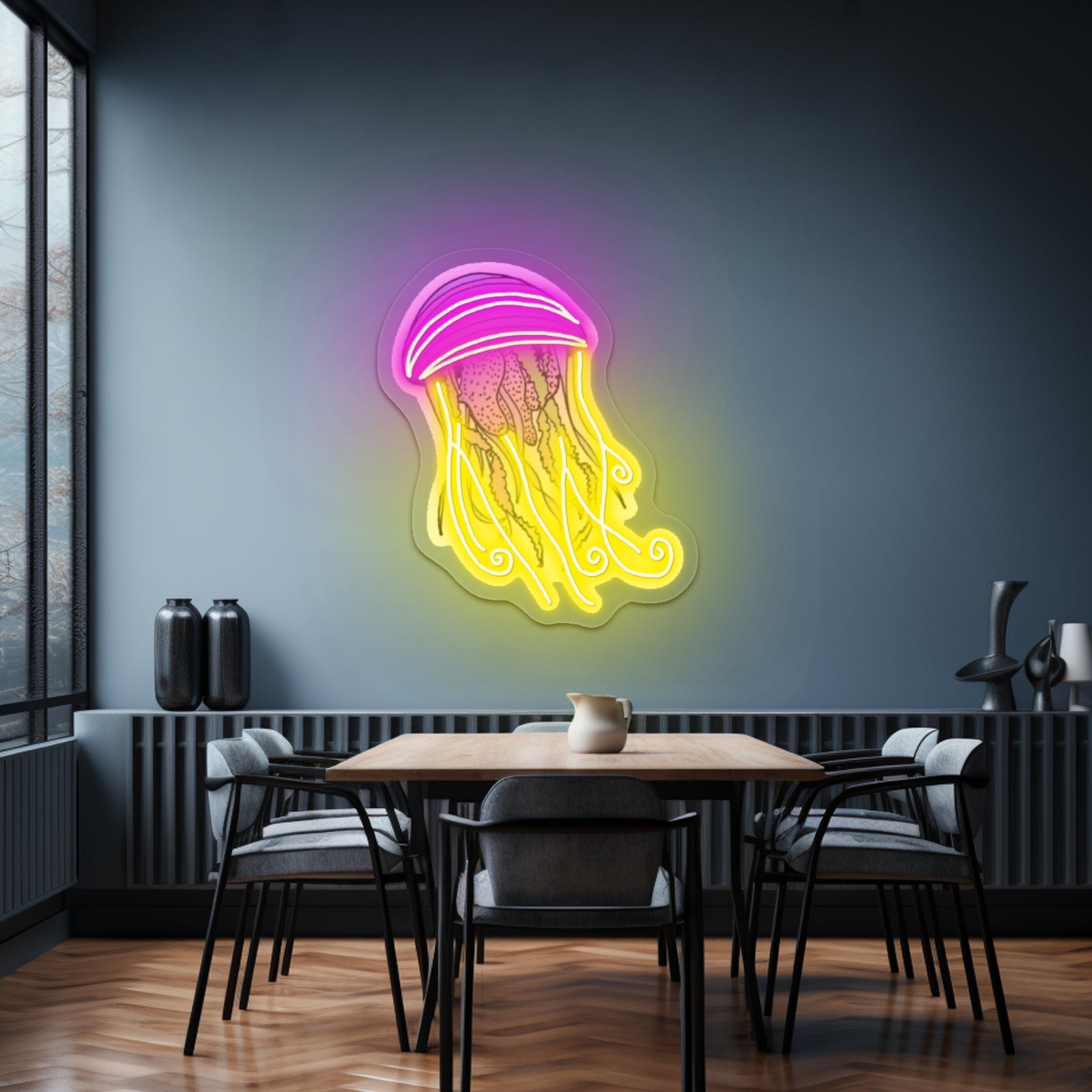 Jellyfish Artwork Wall Art - Shineneon