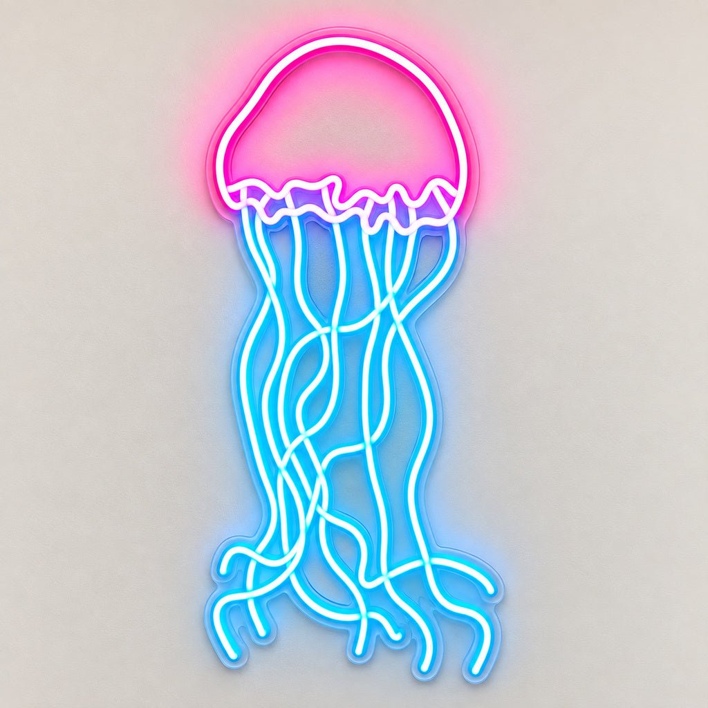 Jellyfish Pink Blue LED Neon Sign - Shineneon