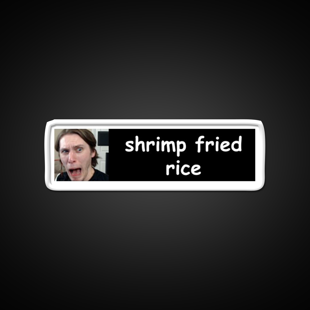 Jerma Shrimp Fried Rice Bumper Led Neon Sign Chinese Food Rgb Color