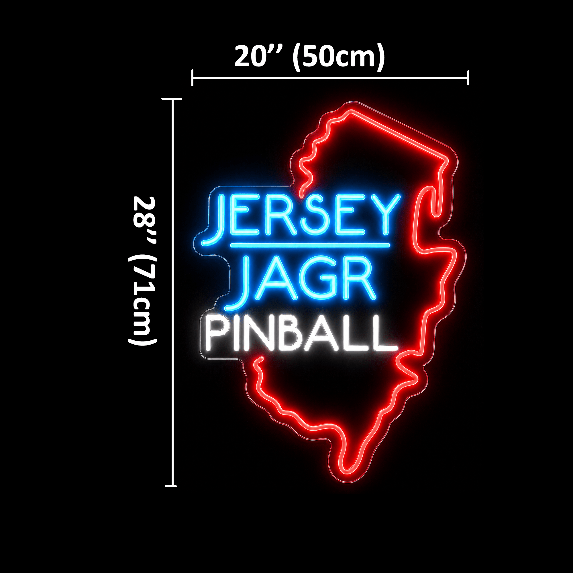 JERSEY JAGR PINBALL Custom LED Neon Sign - Shineneon