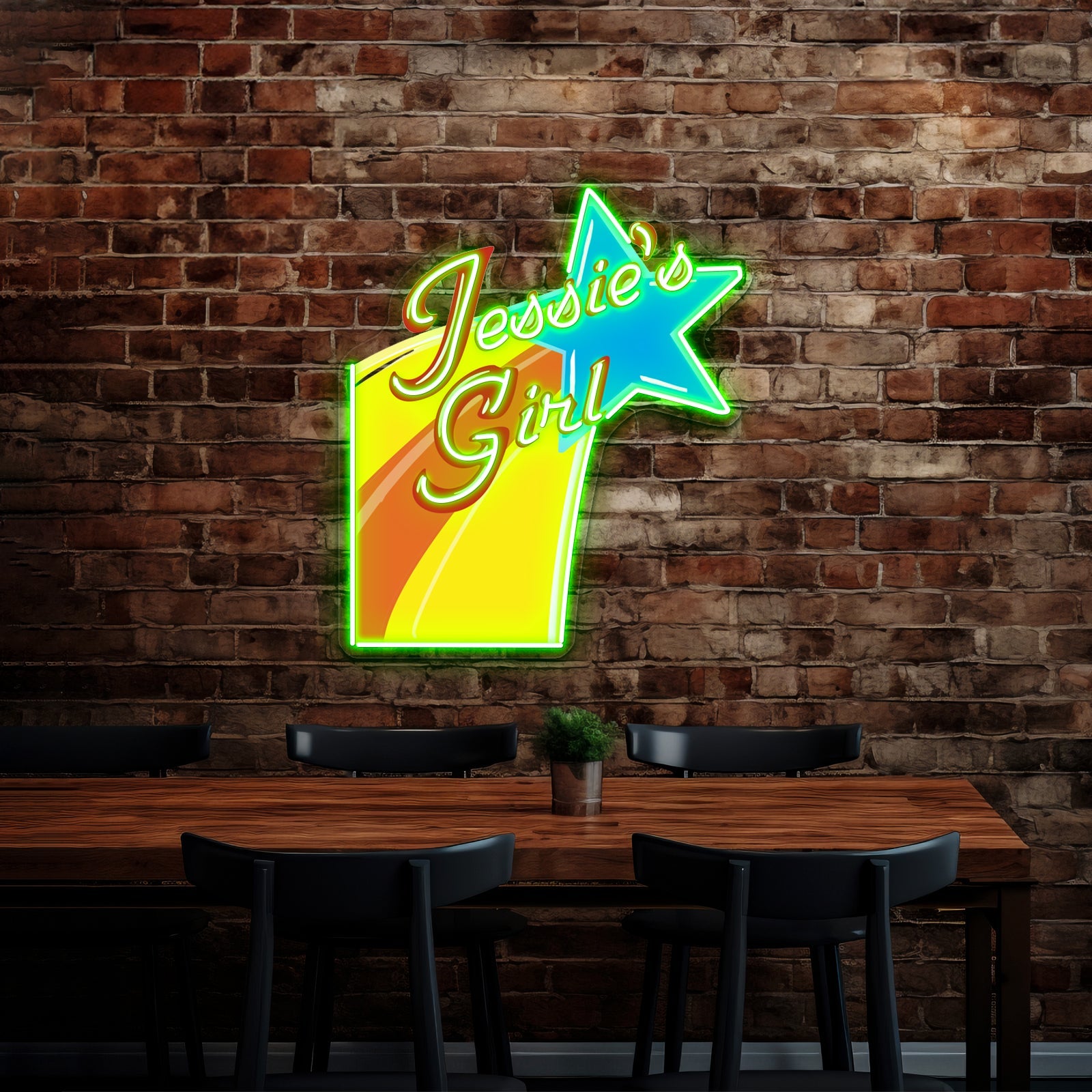 Jessies Girl Artwork Neon Signs For Sale - Shineneon