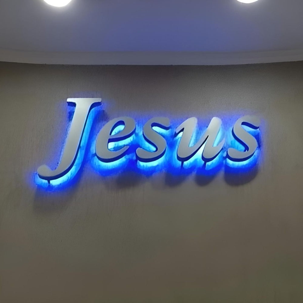 Jesus 3D Backlit Channel Letters Led Light Sign