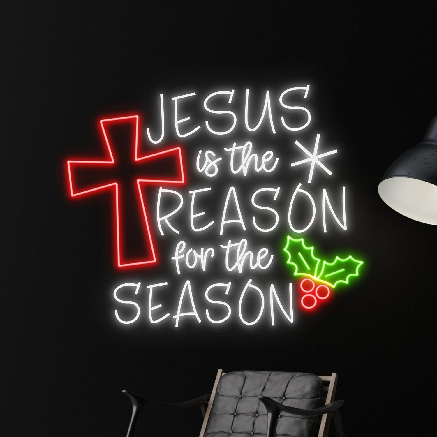 Jesus Is The Reason For The Season Led Neon Sign Decor | Shineneon