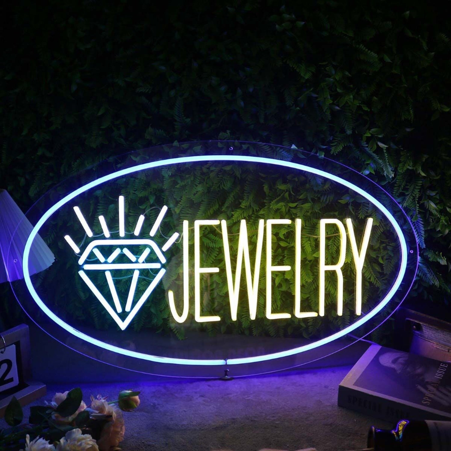 Jewelry With Shining Diamond Custom Led Neon Sign - Shineneon