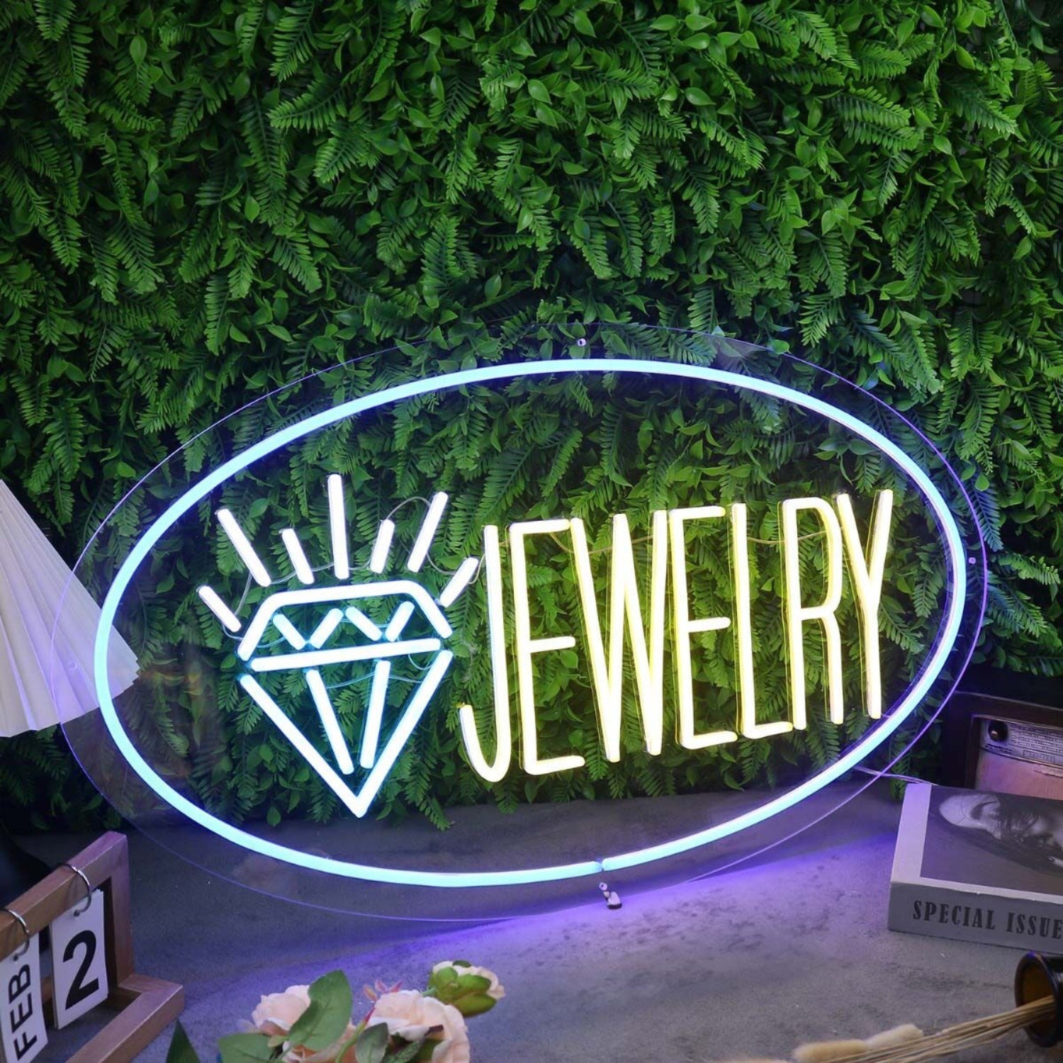 Jewelry With Shining Diamond Custom Led Neon Sign - Shineneon