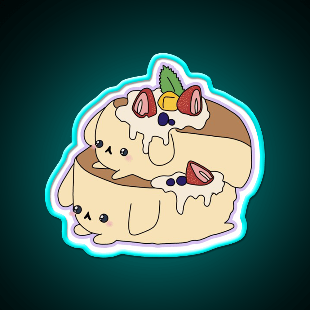 Jiggly Pupcakes Snack Food Led Neon Sign Rgb Color - Shineneon