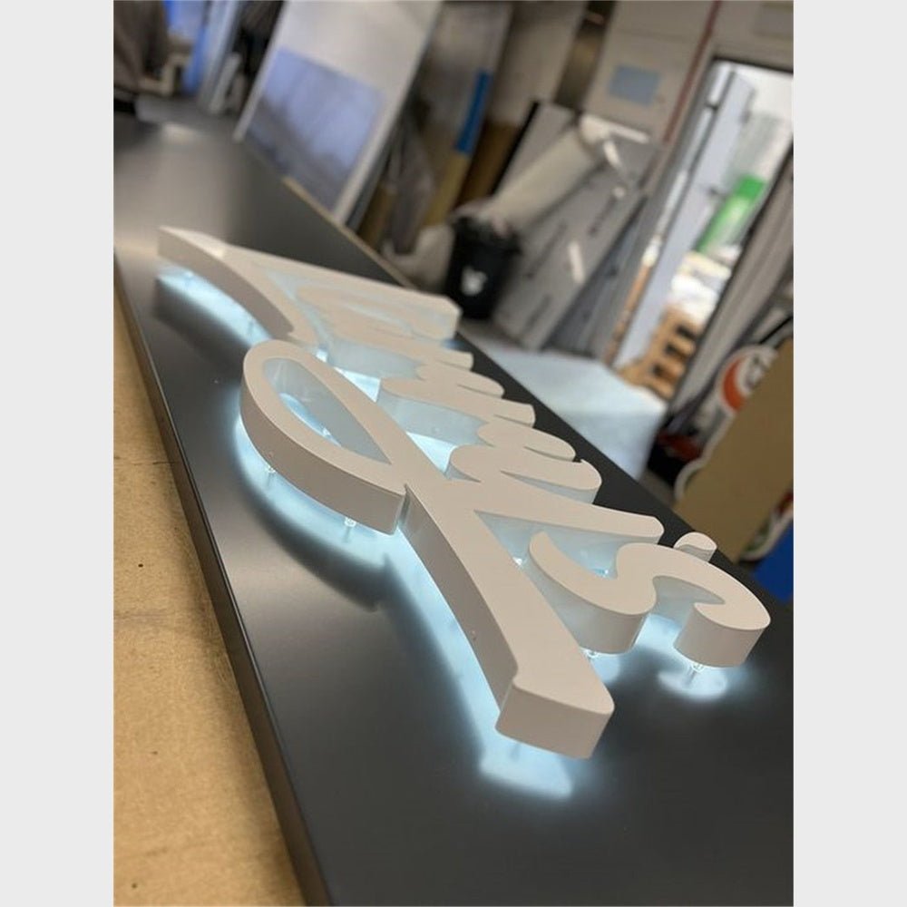 Jimmys 3D Backlit Channel Letters Led Light Sign - Shineneon