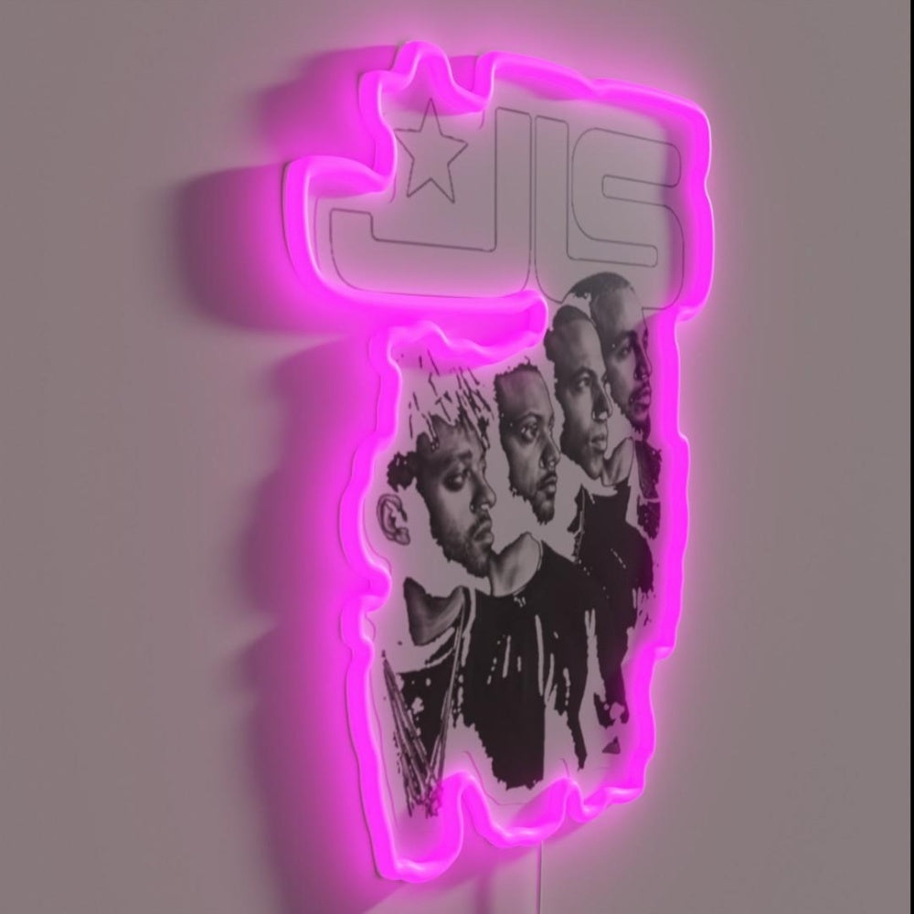 Jls Tour Rgb Led Neon Sign - LED neon sign close-up detail