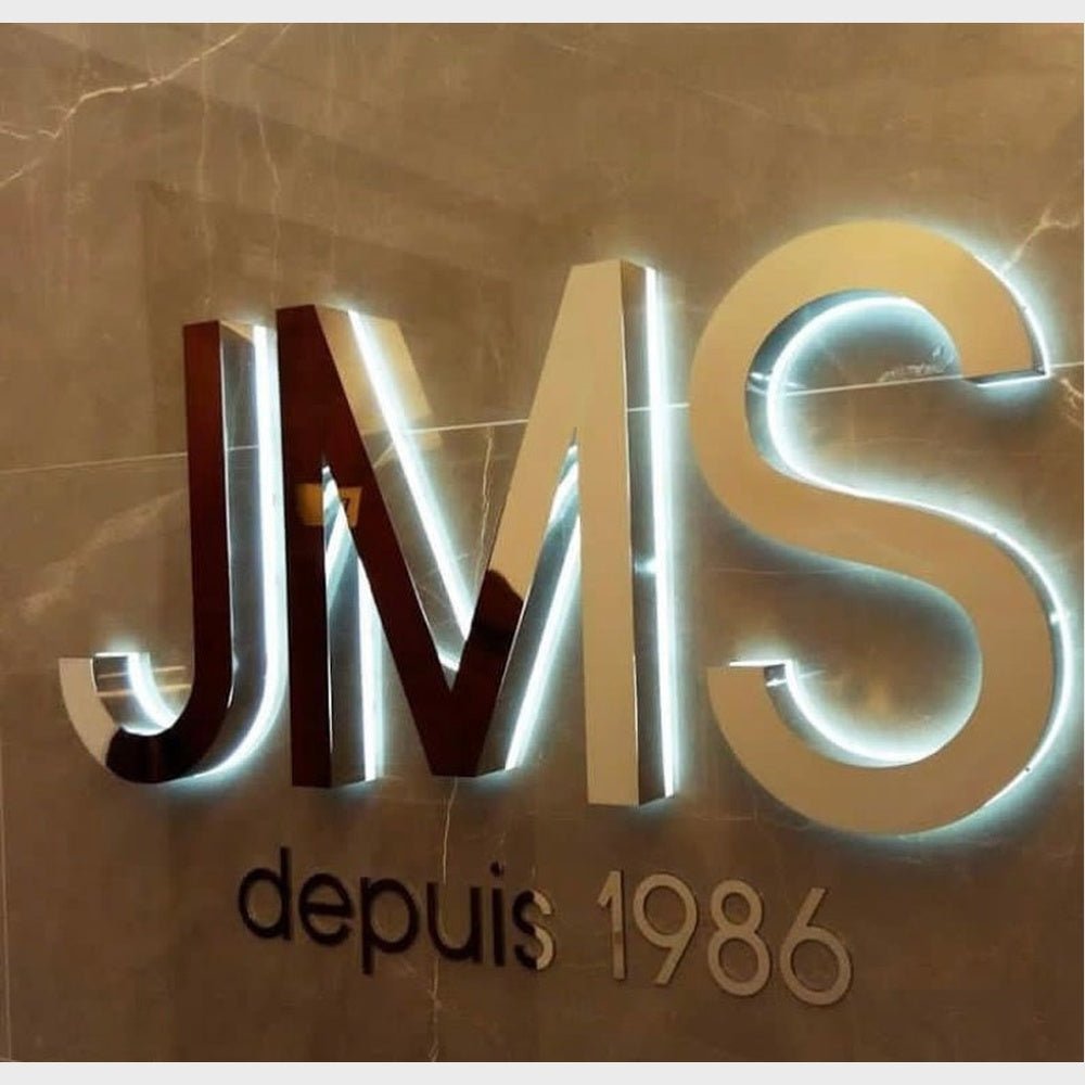 Jms 3D Backlit Channel Letters Led Light Sign - Shineneon