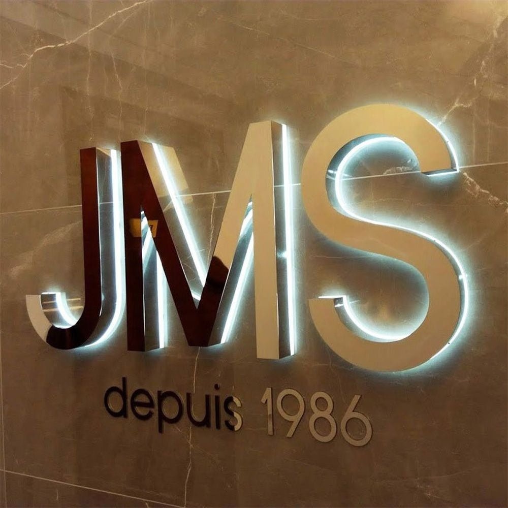 Jms Depuis 1986 3D Backlit Channel Letters Led Light Sign - Shineneon