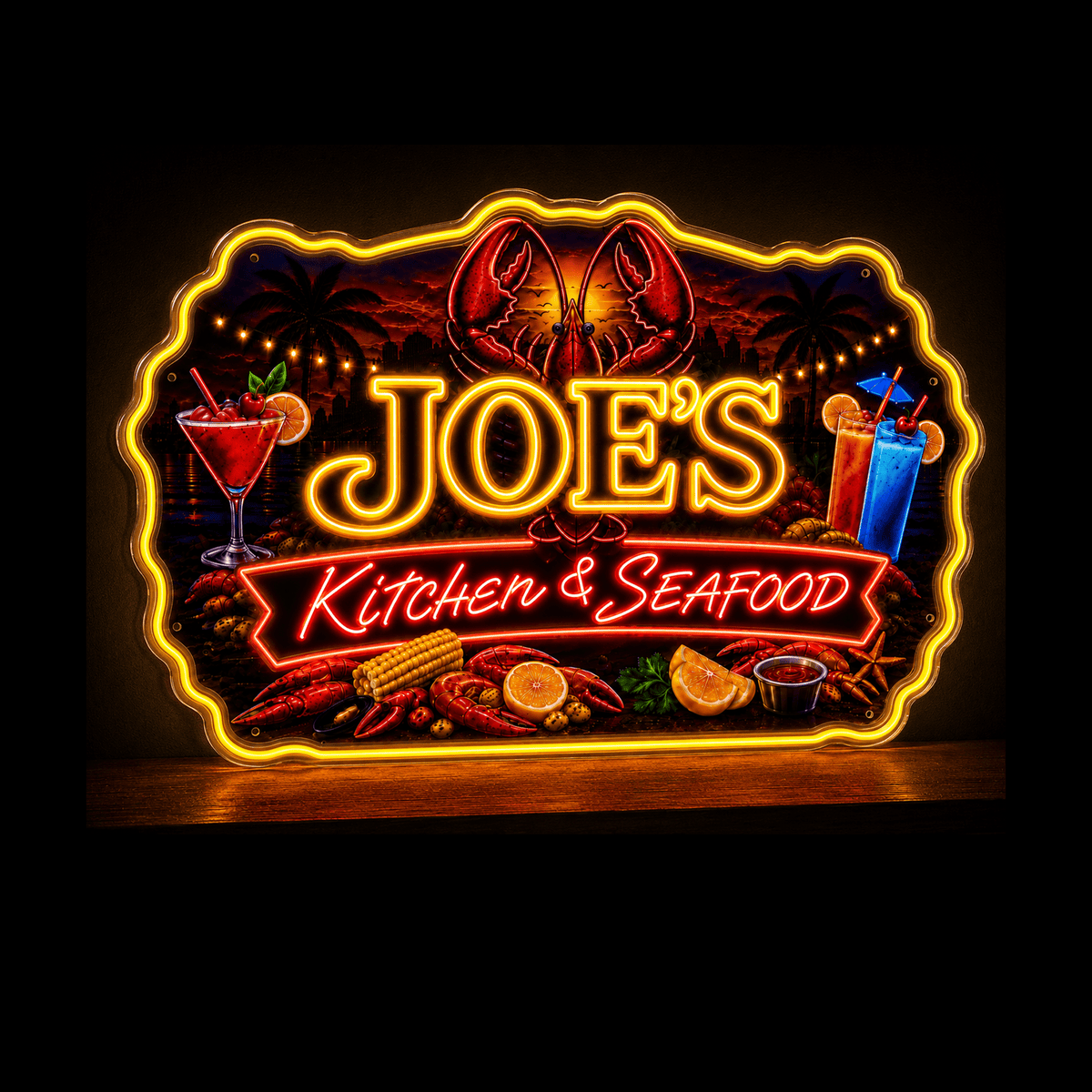 JOE'S Kitchen & Seafood Custom LED Neon Sign - Shineneon