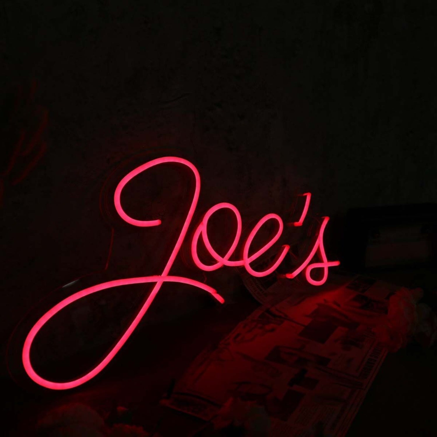 Joes Red Led Neon Sign For Personalized Decor | Shineneon