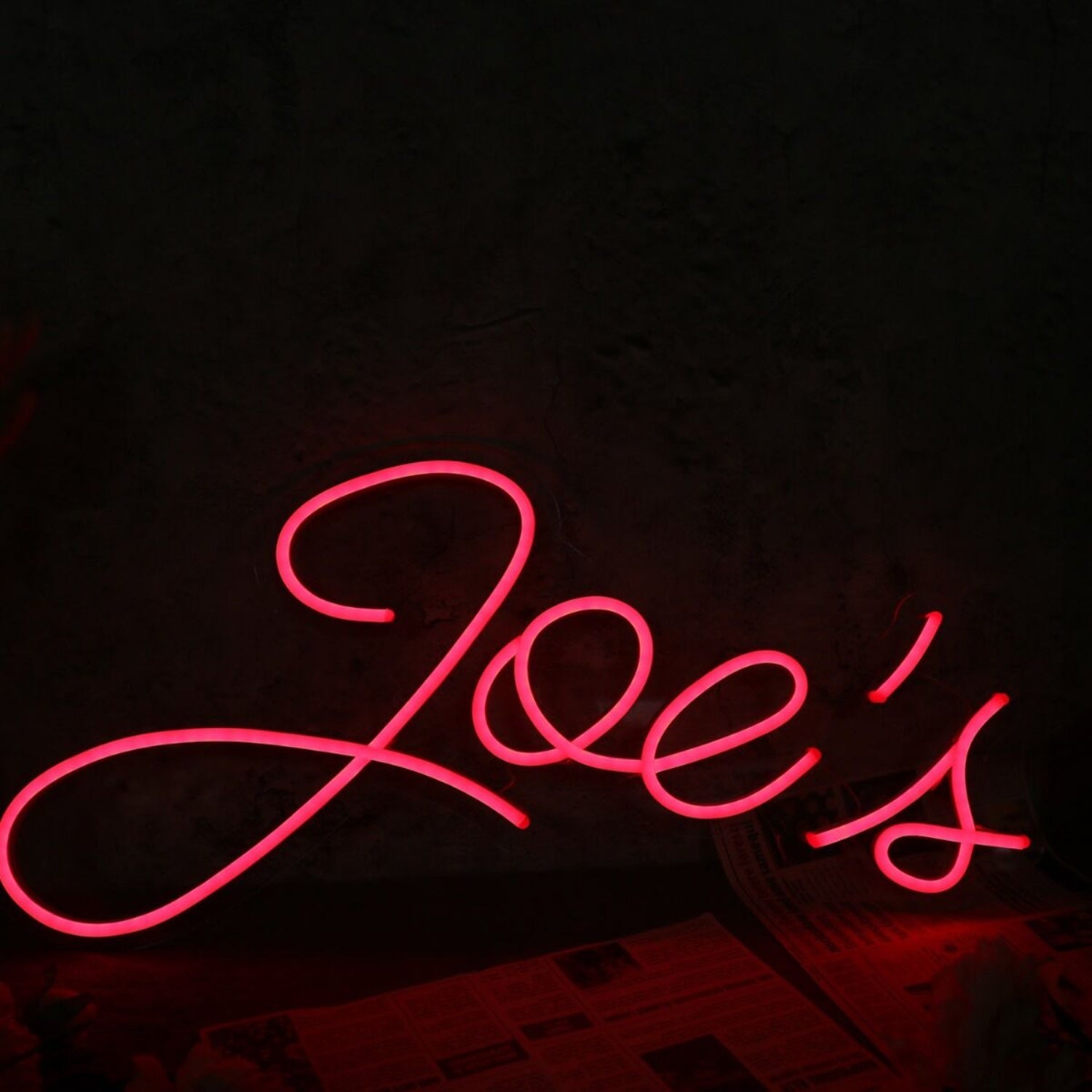 Joes Red Led Neon Sign For Personalized Decor | Shineneon