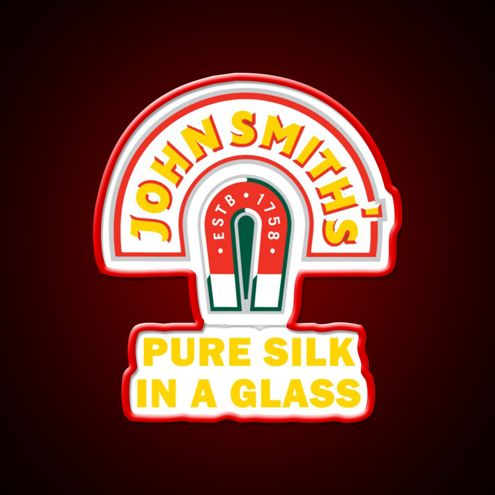 John Smith Pure Silk Glass Beer Bar Decor Led Neon Sign Rgb Color