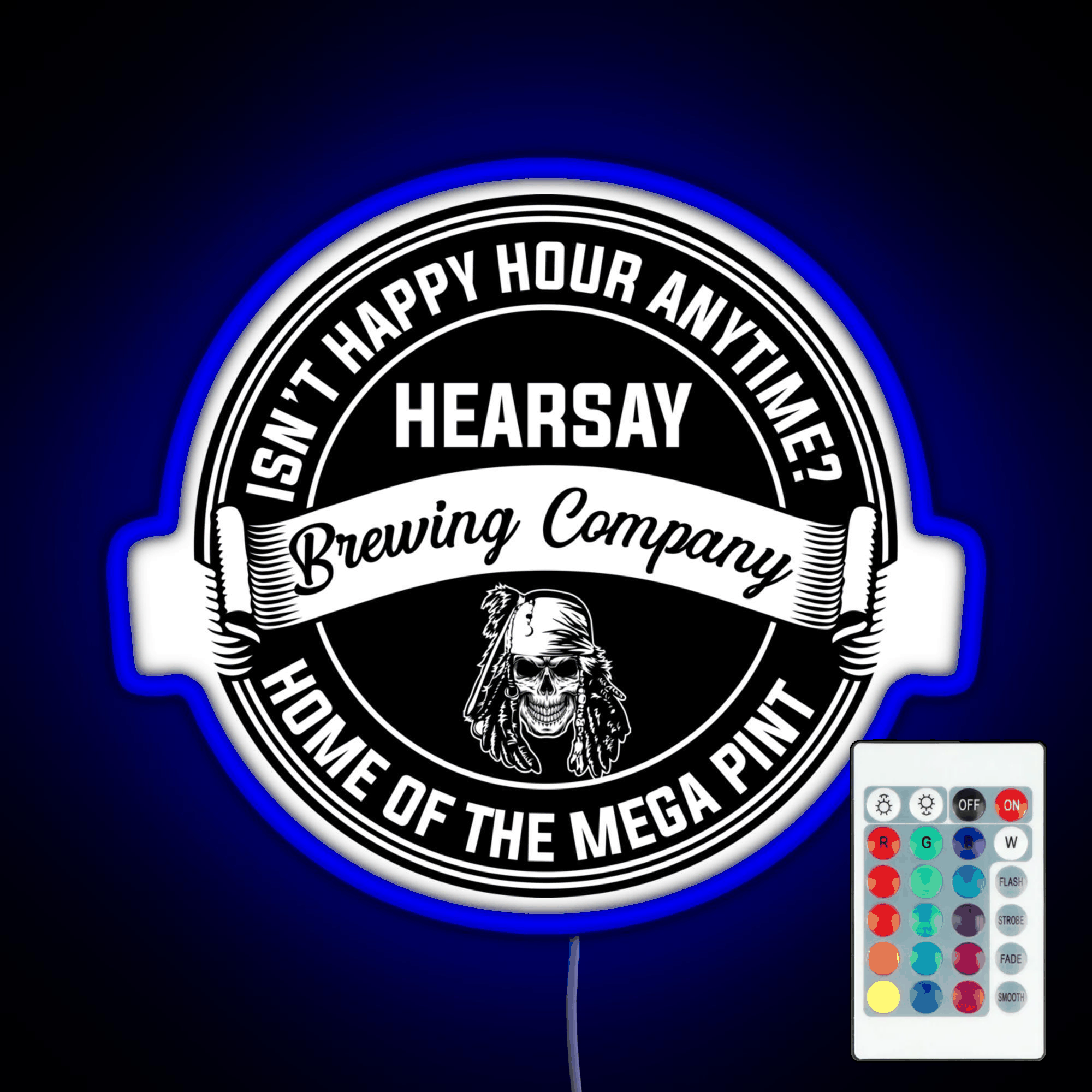 Johnny Depp Hearsay Brewing Company Rgb Led Neon Sign Pop Wall Art