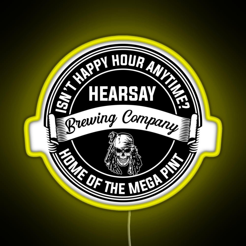 Johnny Depp Hearsay Brewing Company Rgb Led Neon Sign Pop Wall Art - Shineneon