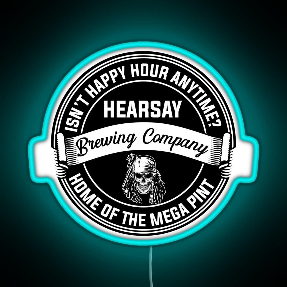 Johnny Depp Hearsay Brewing Company Rgb Led Neon Sign Pop Wall Art - Shineneon