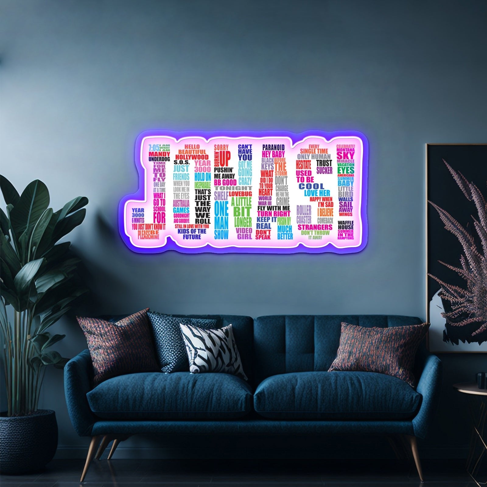 Jonas Brothers Albums Text Artwork Neon Signs For Sale - Shineneon