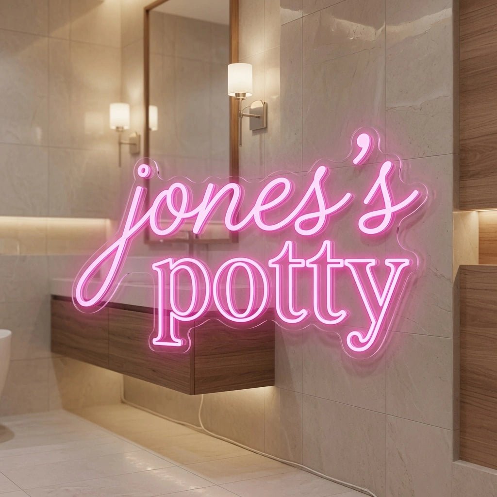 Jones's Potty LED Neon Sign - Shineneon