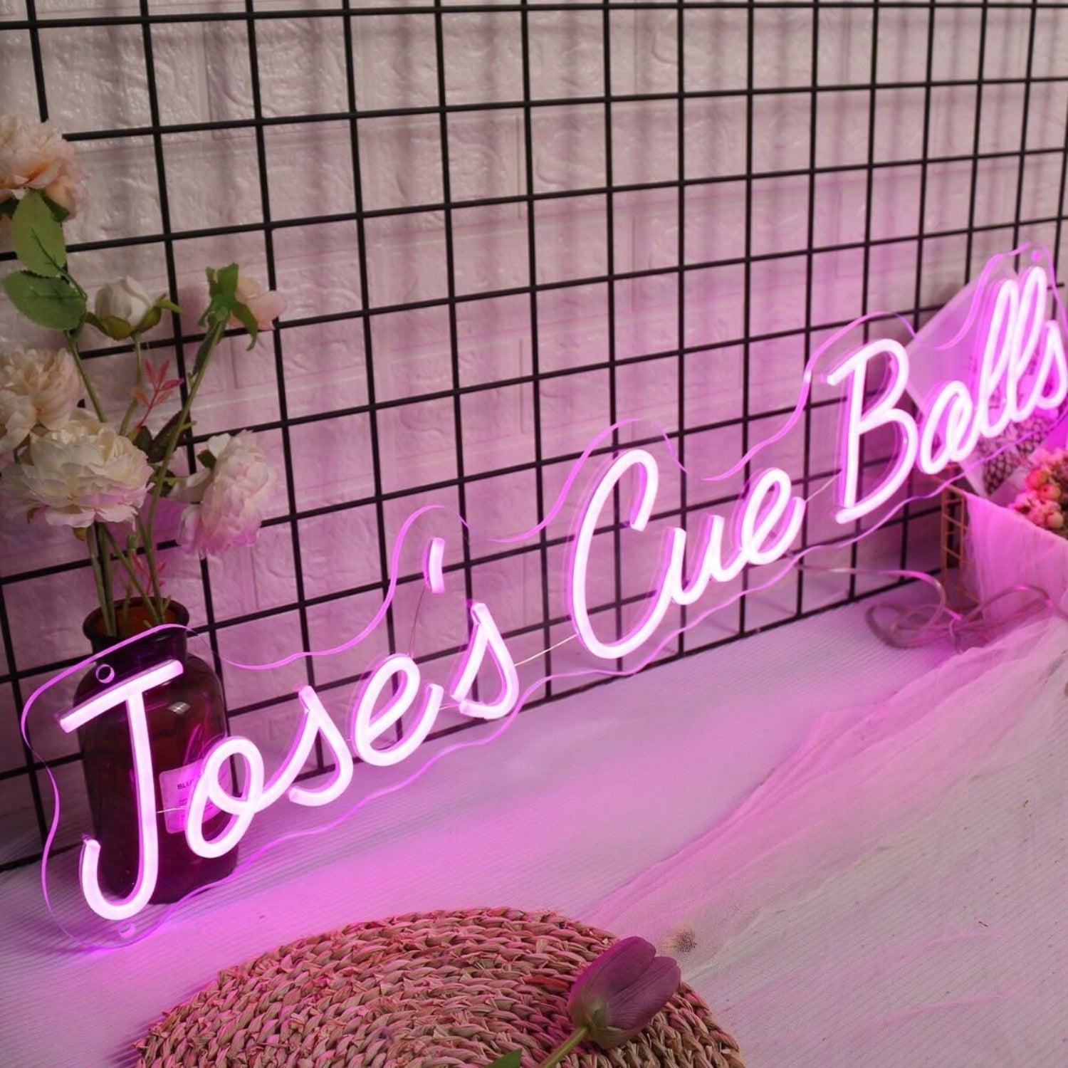 Joses Cue Balls Purple Led Neon Sign - Shineneon