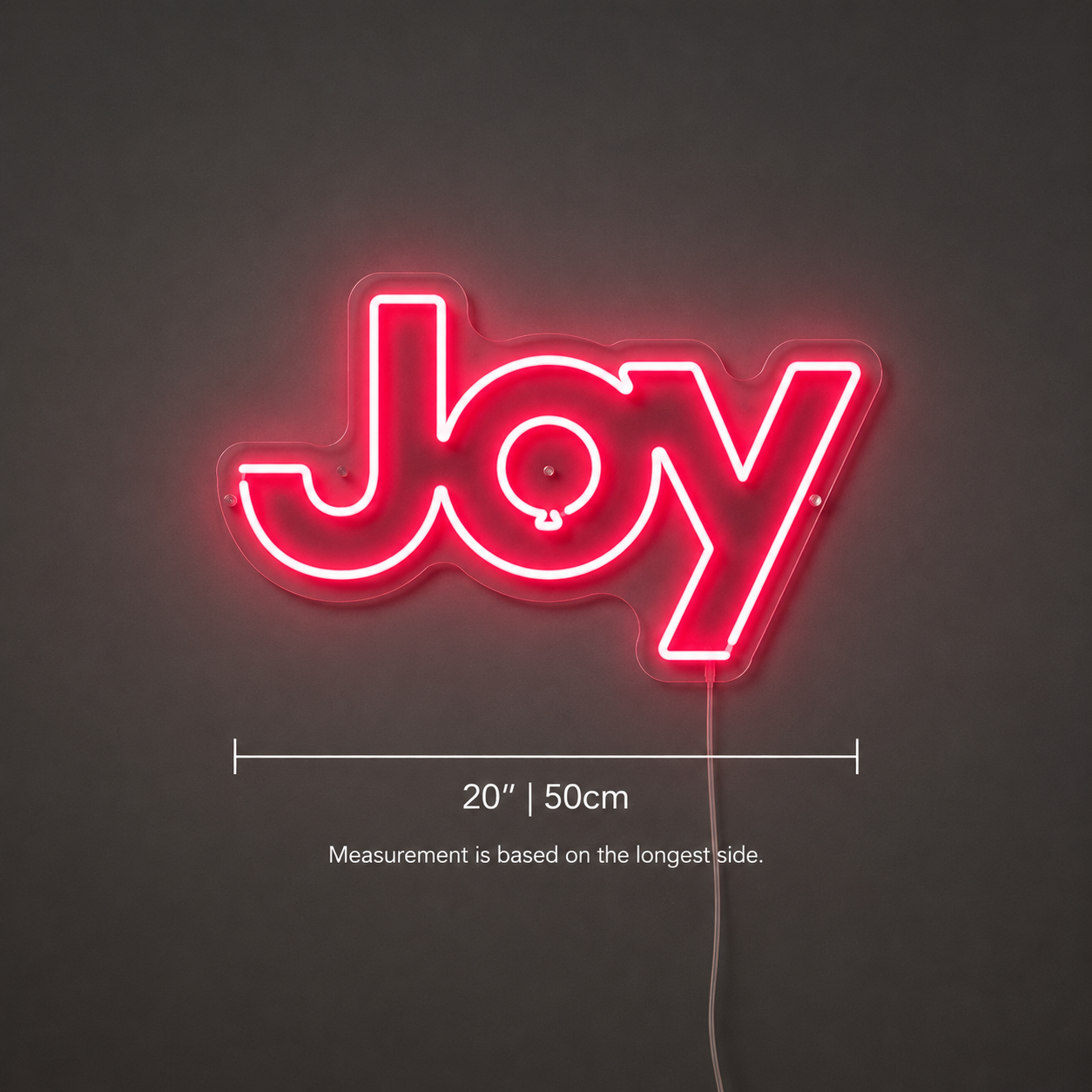 Joy Wall Decor LED Neon Sign - 04 Size Image
