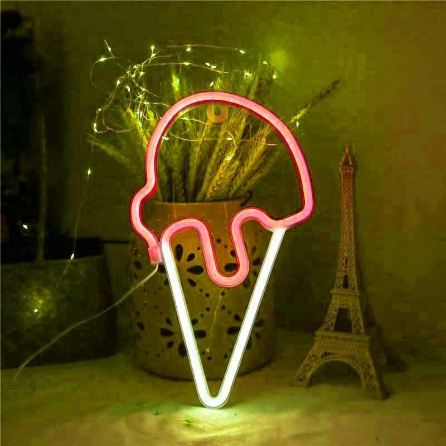 Joyful Ice Cream Scoop Cone Summer Led Neon Sign | Shineneon