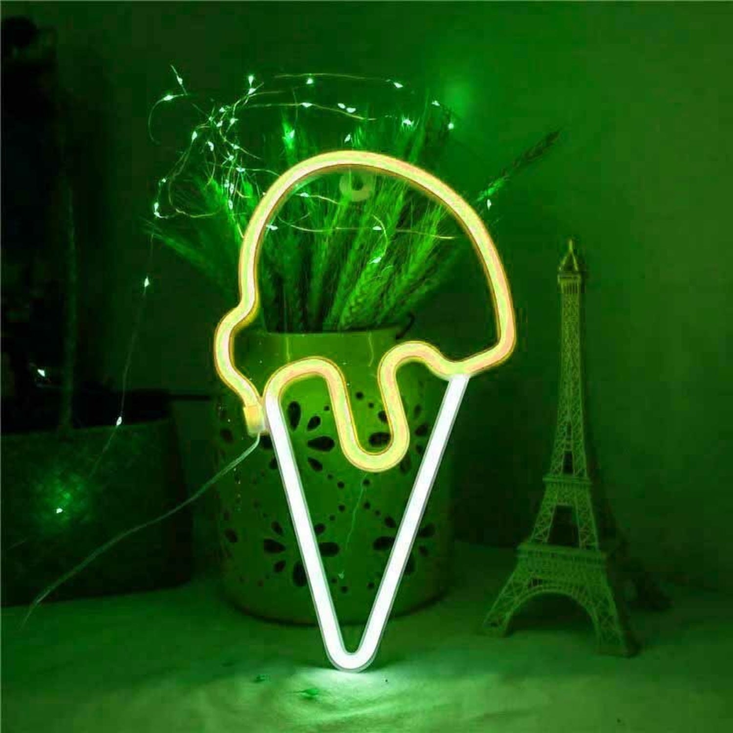 Joyful Ice Cream Scoop Cone Summer Led Neon Sign | Shineneon