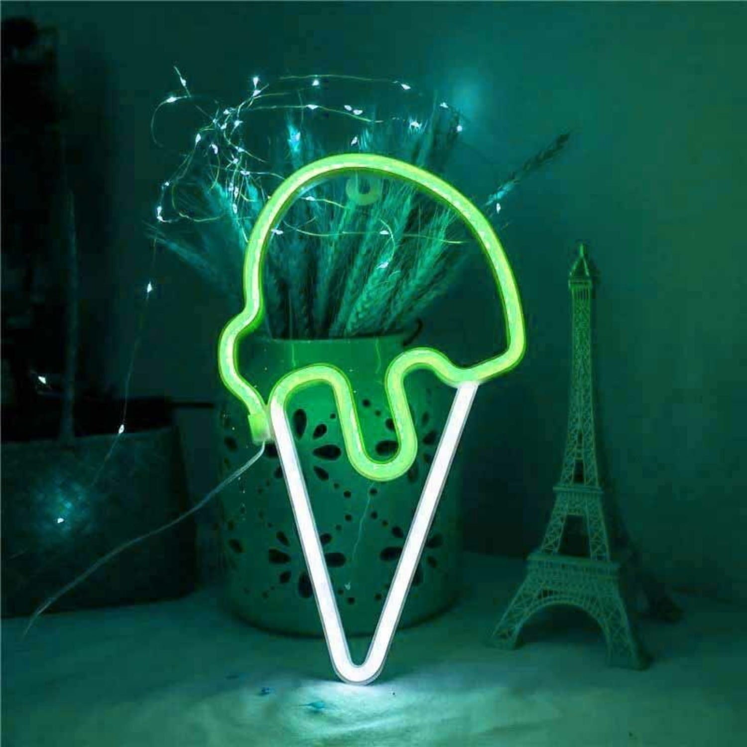 Joyful Ice Cream Scoop Cone Summer Led Neon Sign | Shineneon