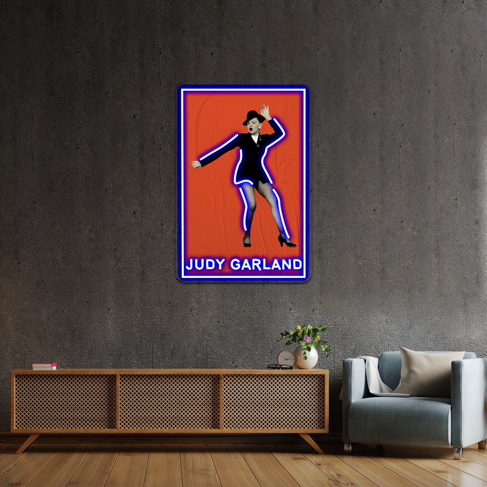 Judy Garland Pop Art Poster Artwork Neon Signs For Sale | Shineneon