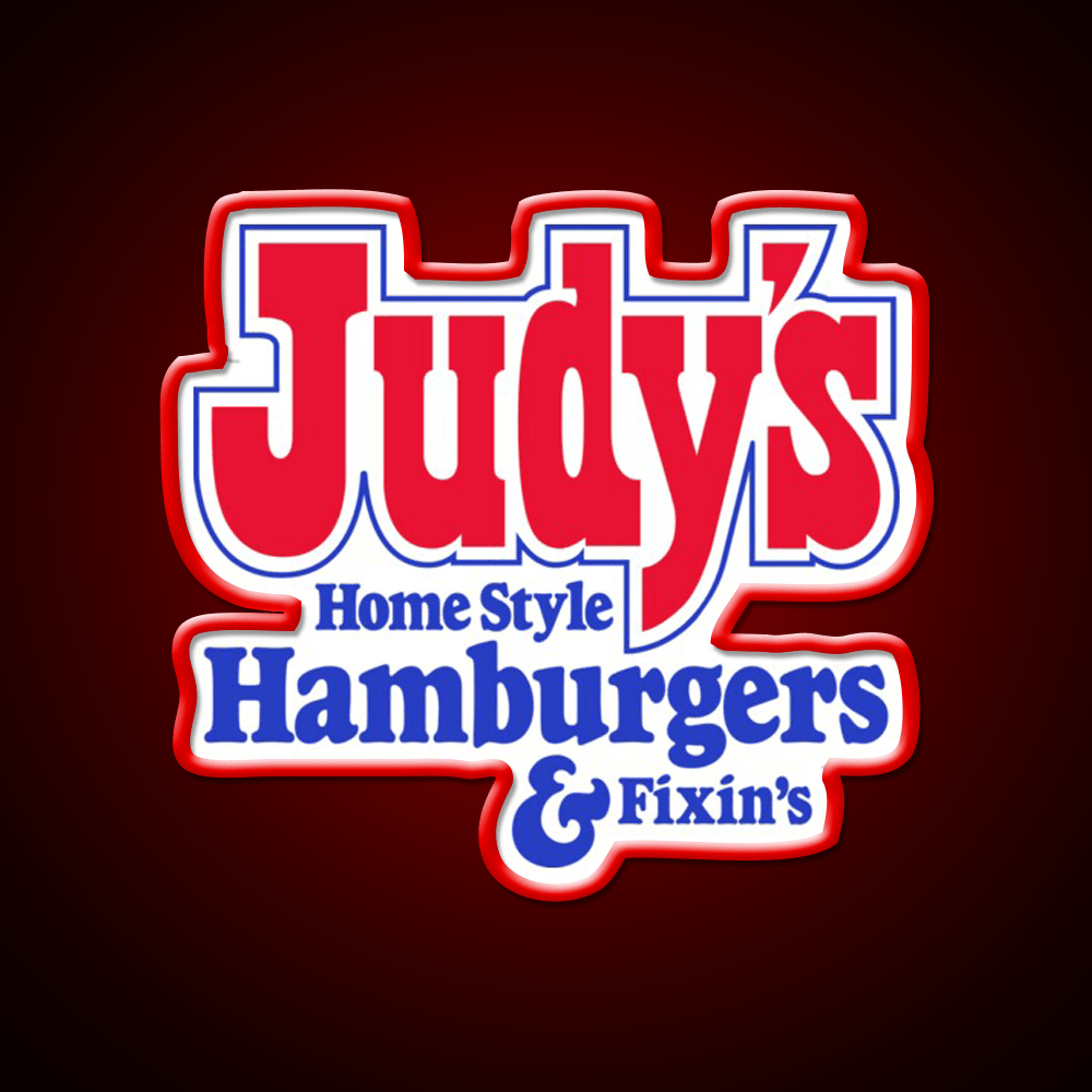Judys Home Style Hamburgers Fast Food Led Neon Sign For Burger Place Rgb Color - Shineneon