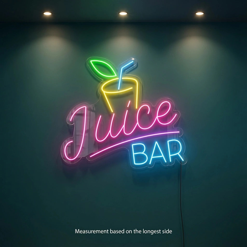 Juice Bar Room Decor LED Neon Sign - 04 Size Image