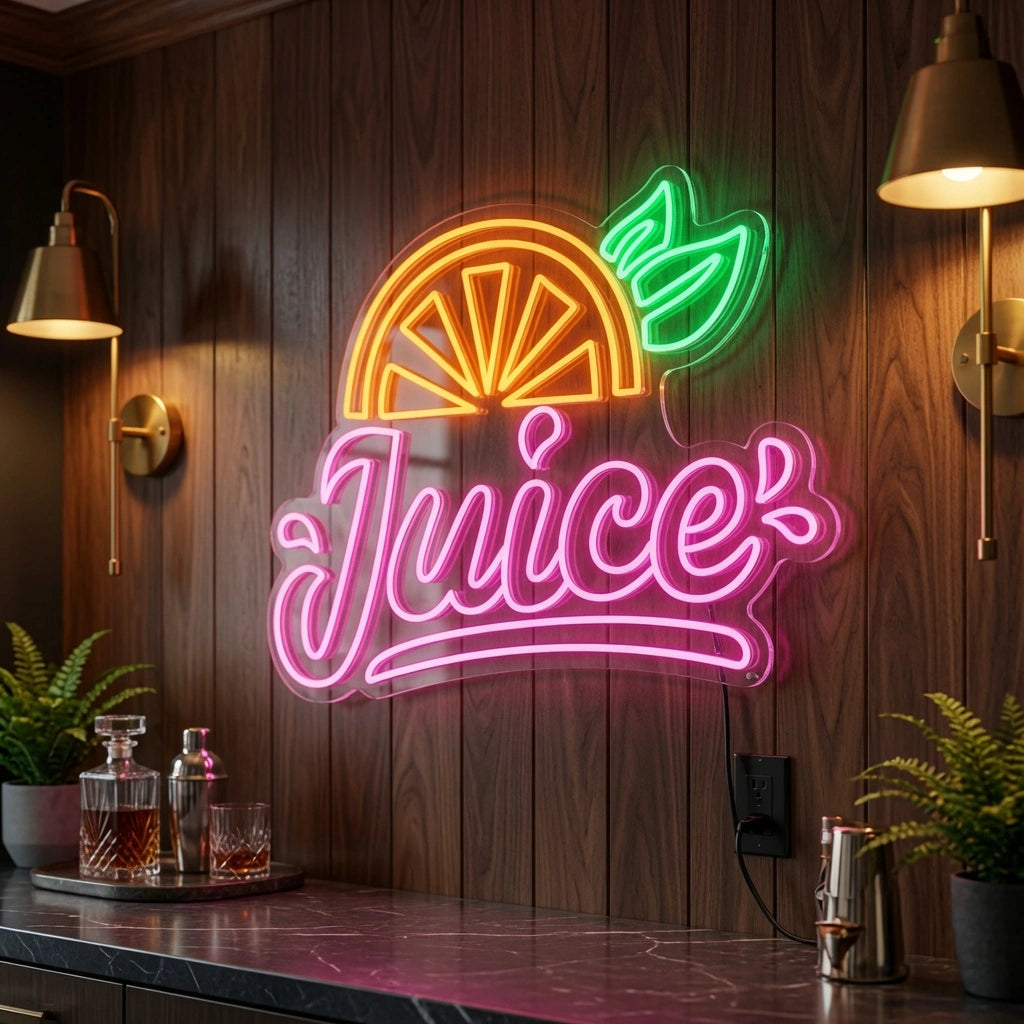 Juice Hangs Wall Decor LED Neon Sign - 02 High-Converting Product Image