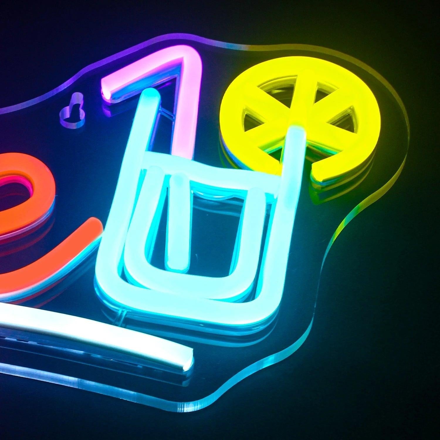 Juice Multicolor Led Neon Sign With Cup Lemon Indoor Shop Decor - Shineneon