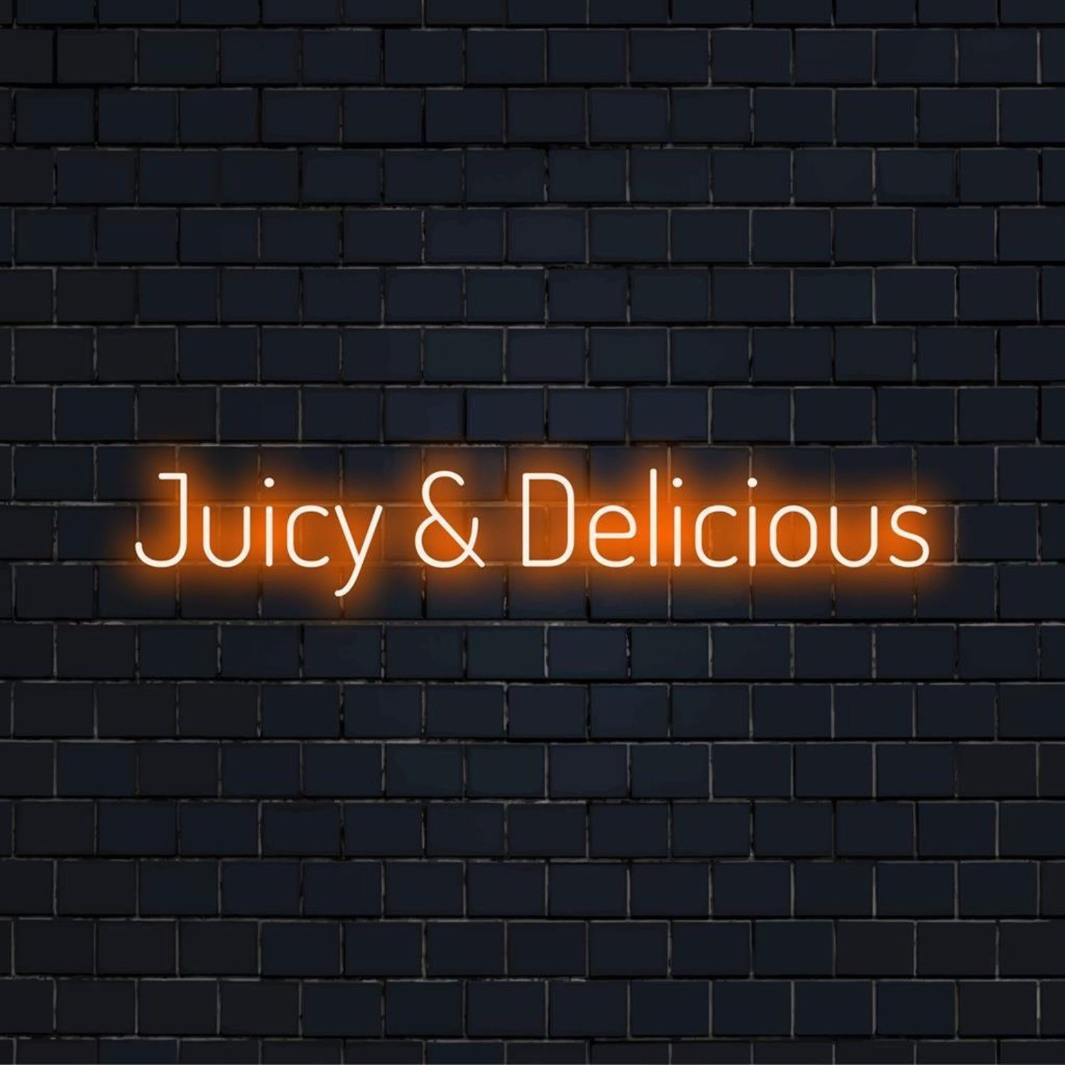 Juicy Delicious Orange Led Neon Sign For Restaurant Cafe Wall Decor | Shineneon