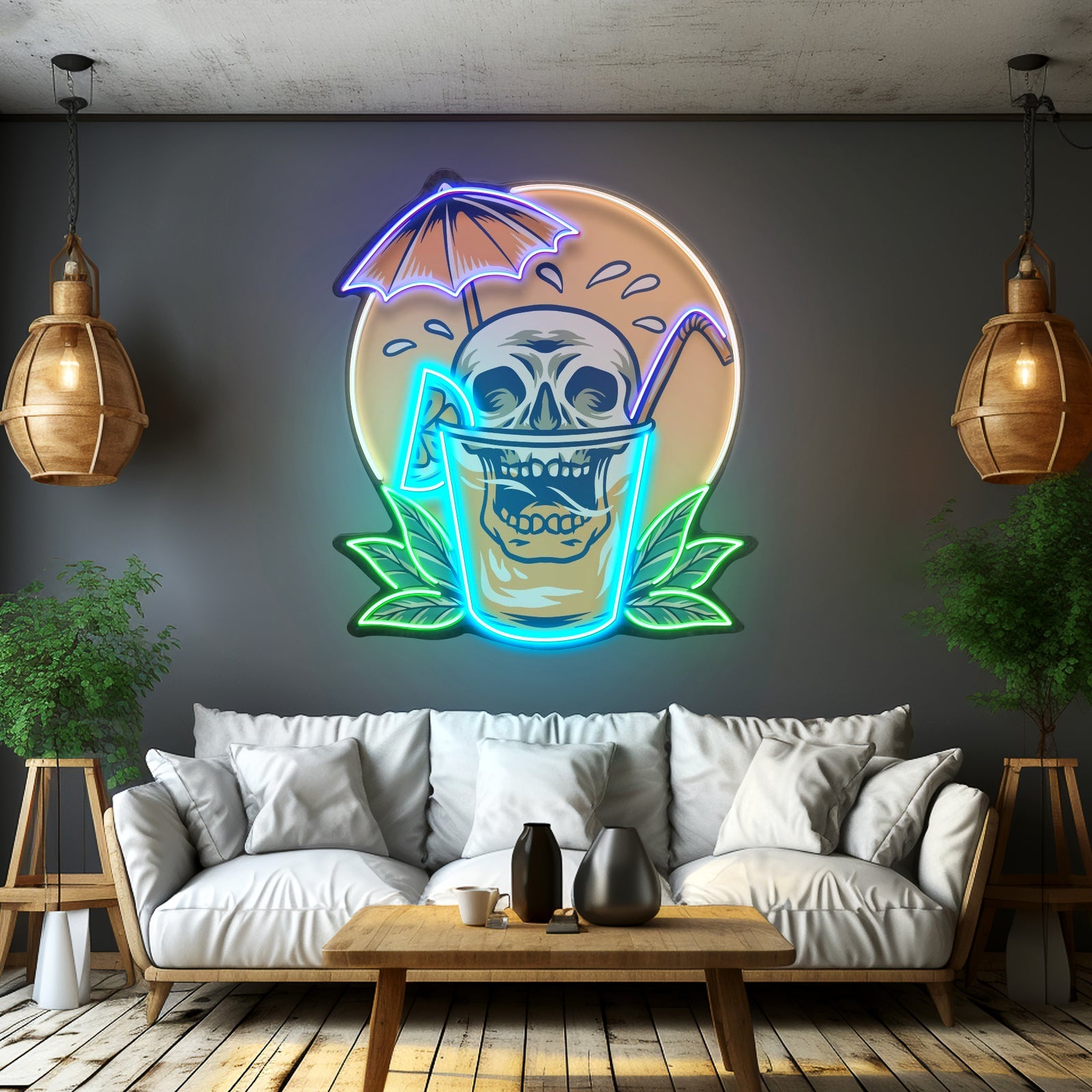 Juicy Skull Led Neon Sign Light Custom Led Signs - Shineneon