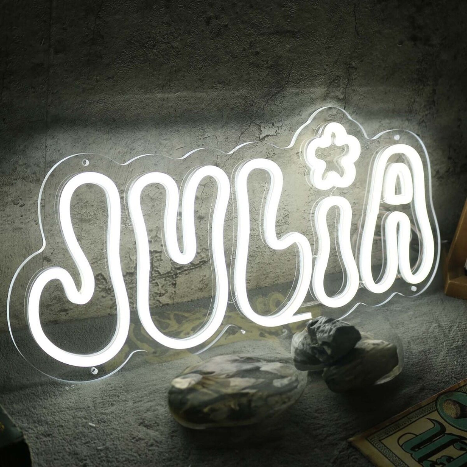 Julia White Led Neon Sign | Shineneon
