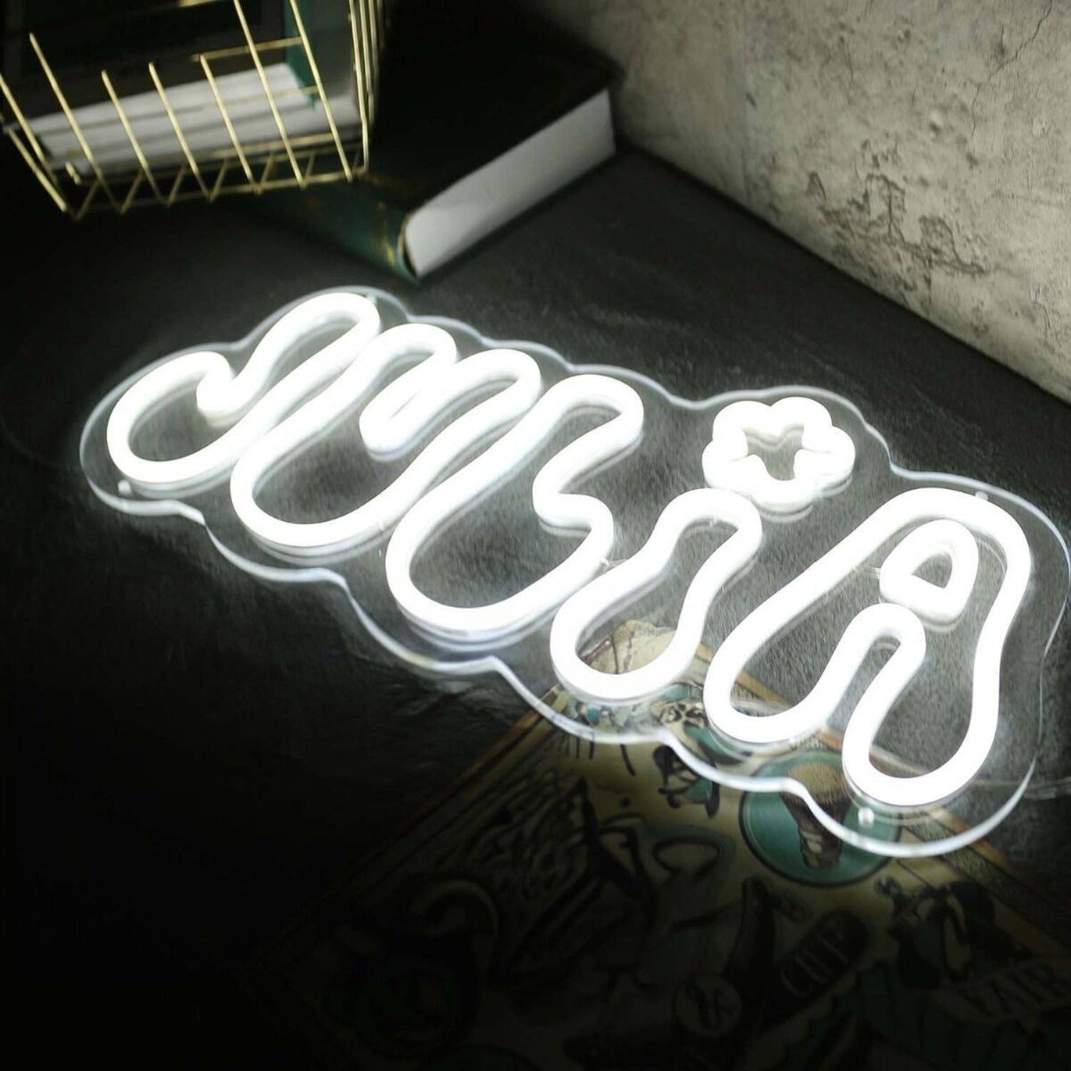 Julia White Led Neon Sign - Shineneon