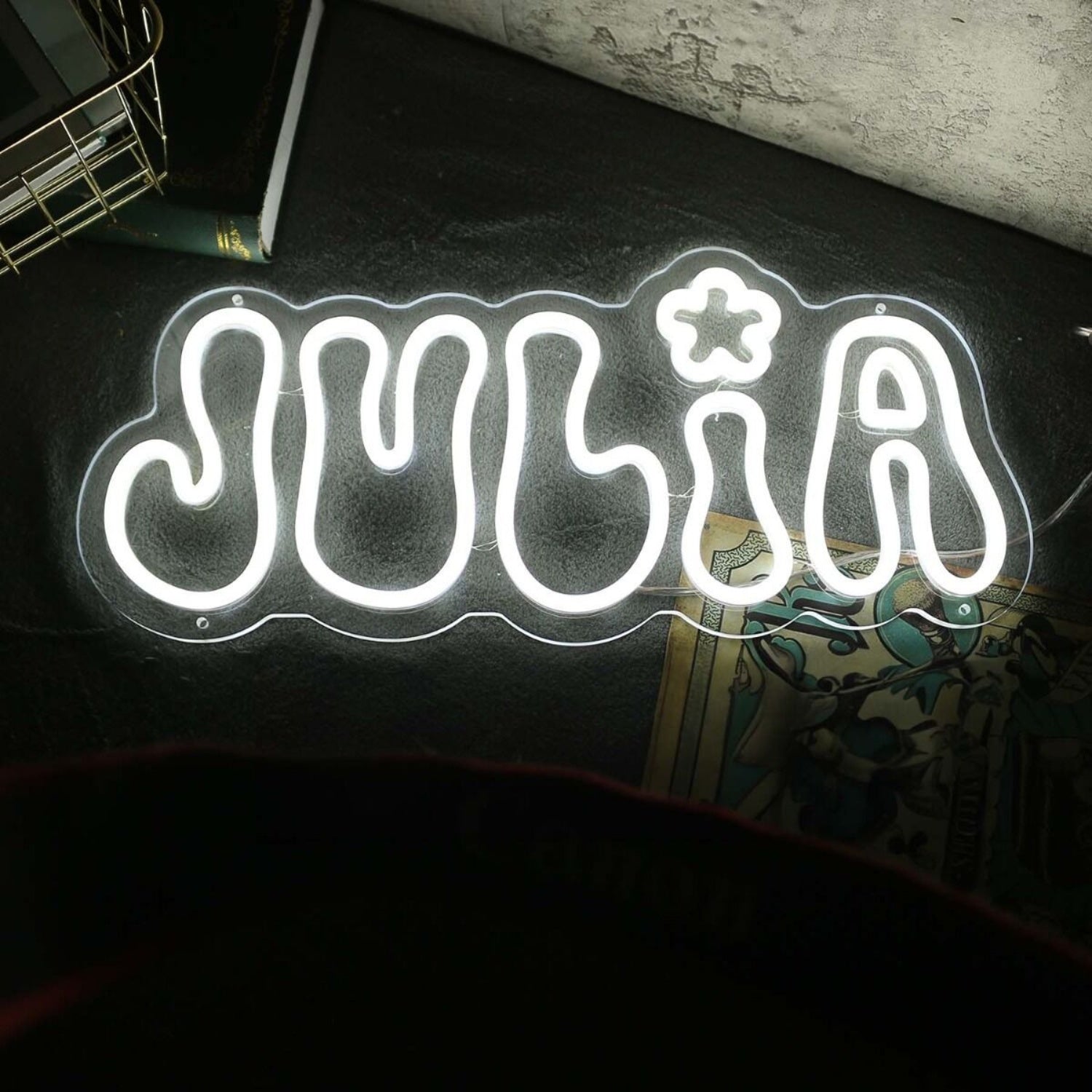 Julia White Led Neon Sign | Shineneon