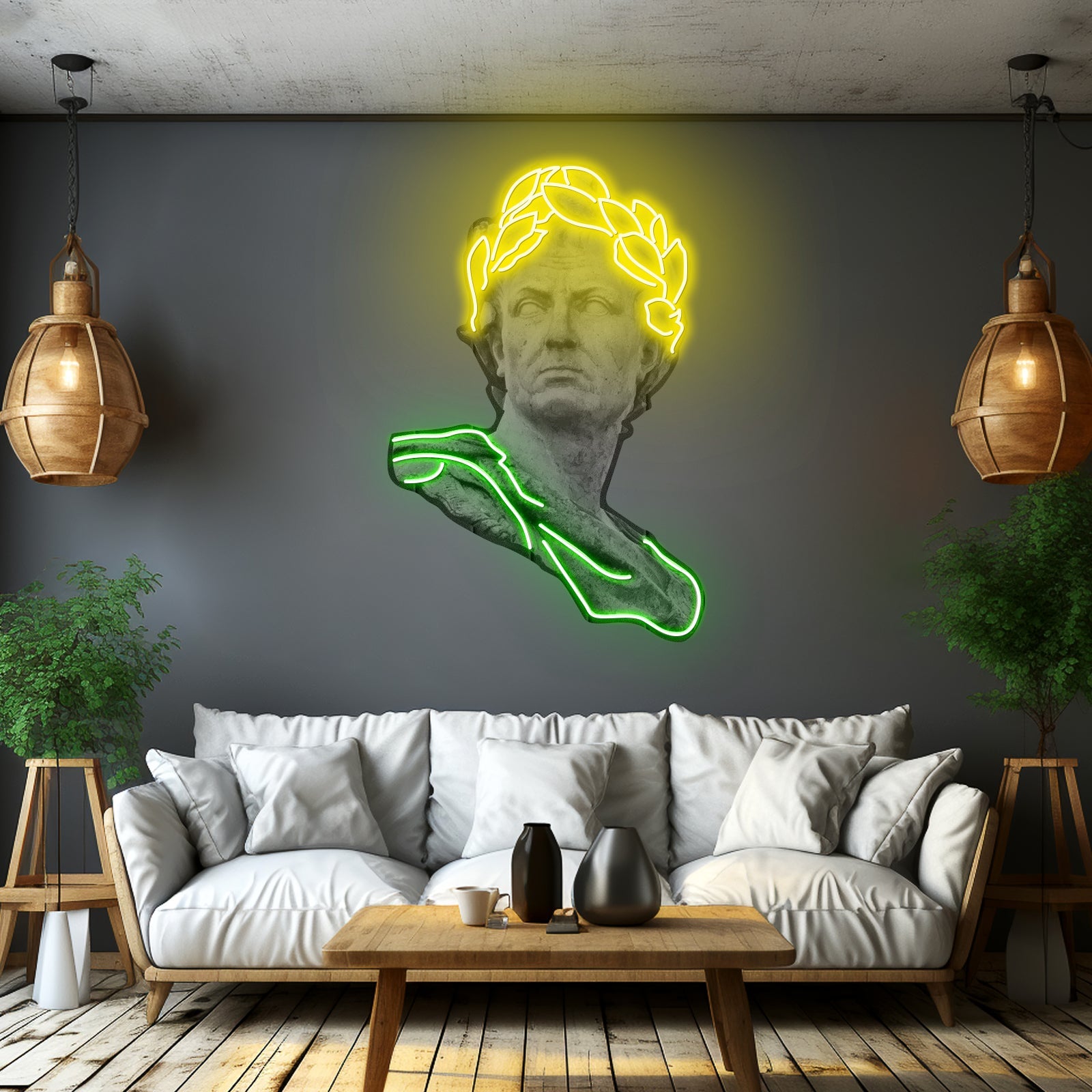 Julius Caesar Led Neon Artwork For Sale - Shineneon