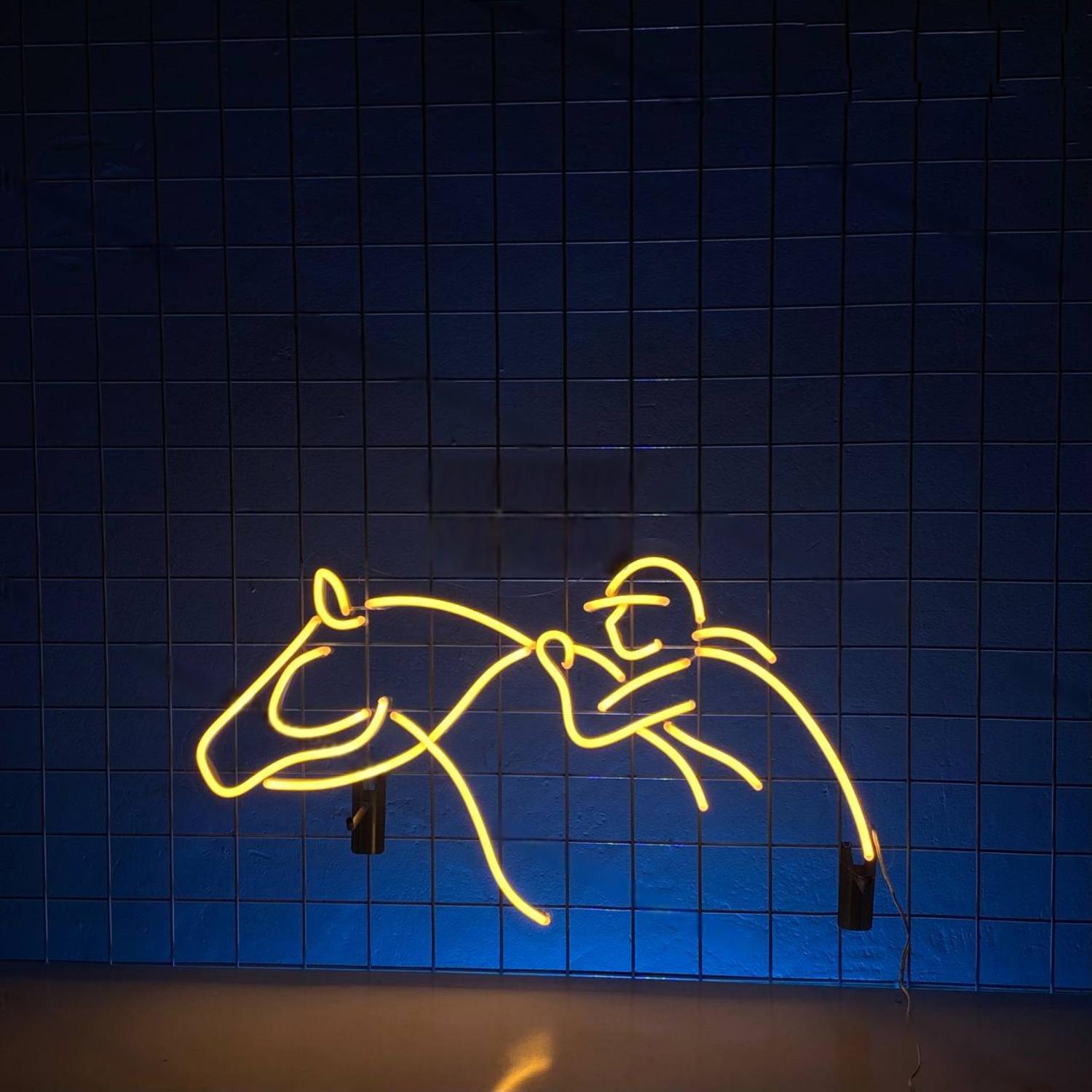 Jumping Horse Led Neon Sign Show Jumping Neon Wall Decor | Shineneon