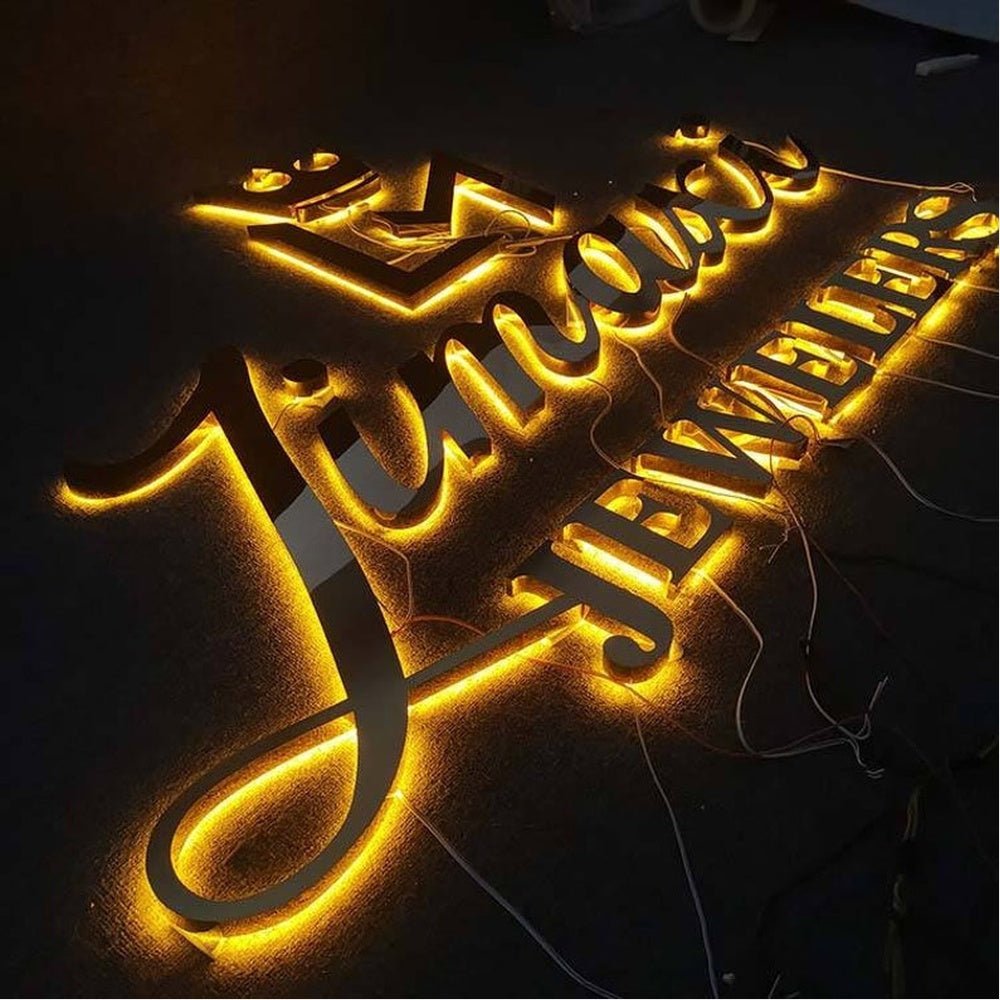 Juno Jewels 3D Backlit Channel Letters Led Light Sign - Shineneon
