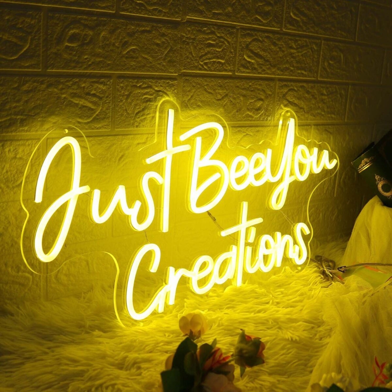 Just Beeyou Creations Yellow Led Neon Sign - Shineneon