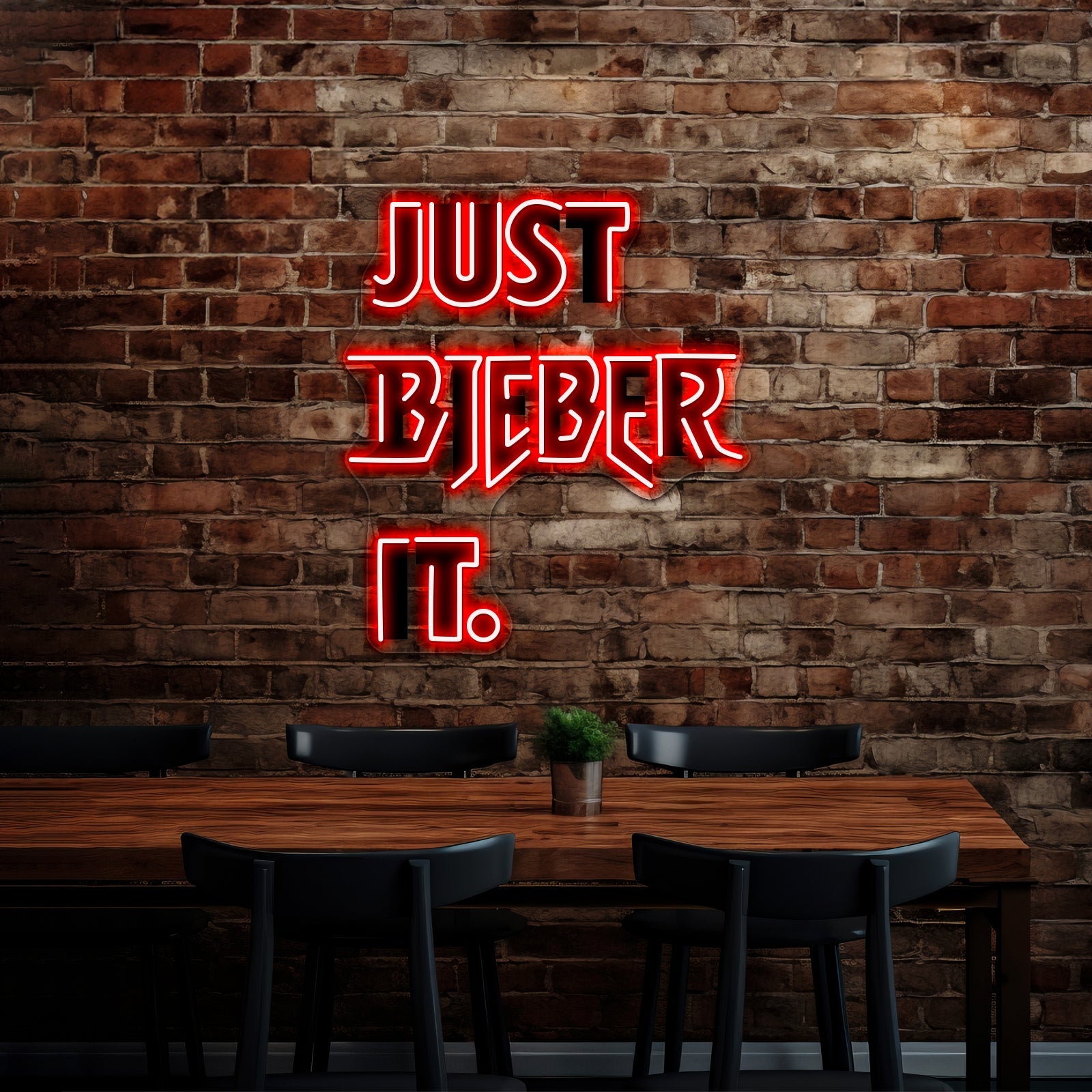 Just Bieber It Artwork Neon Signs For Sale - Shineneon