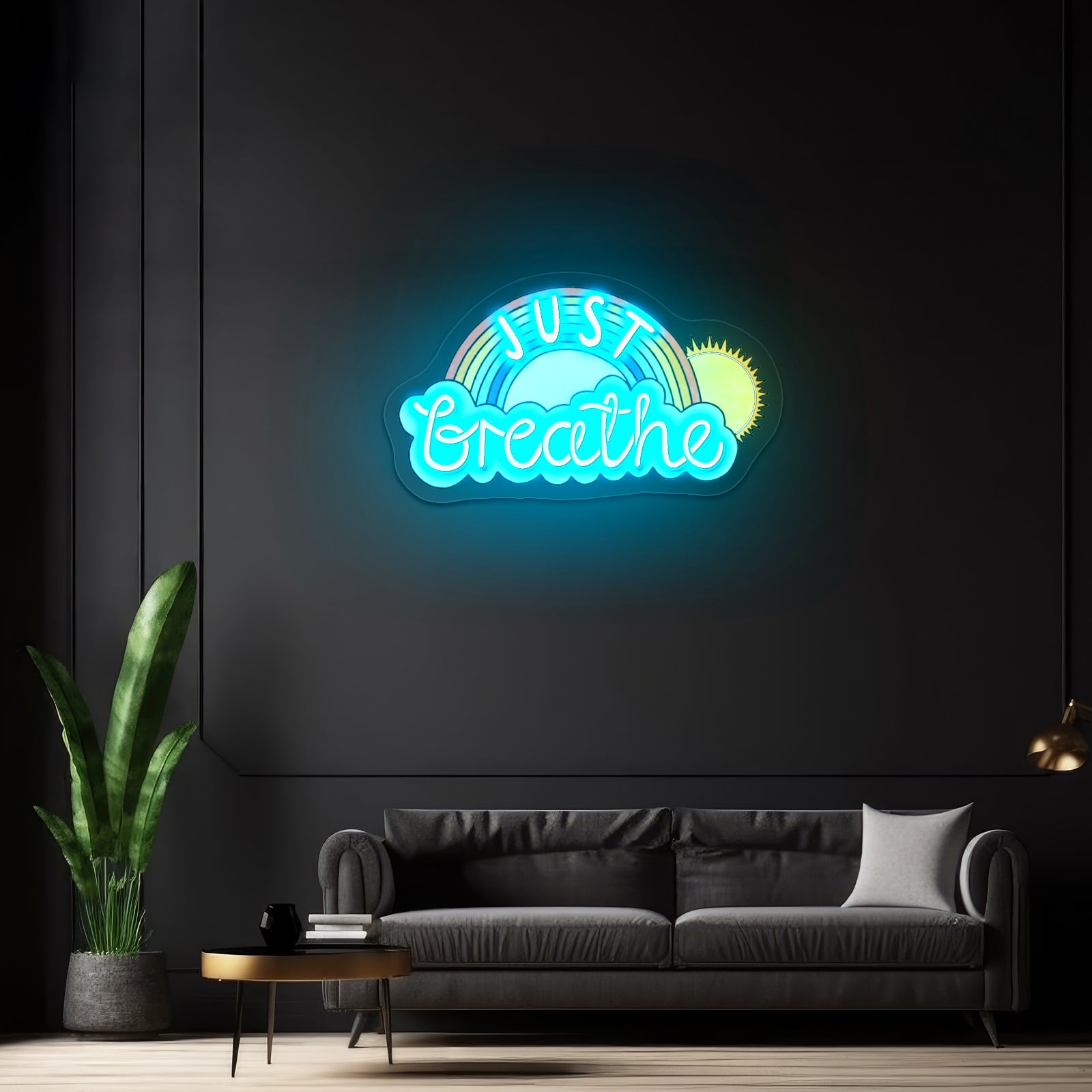 Just Breathe Artwork Cheap Neon Signs