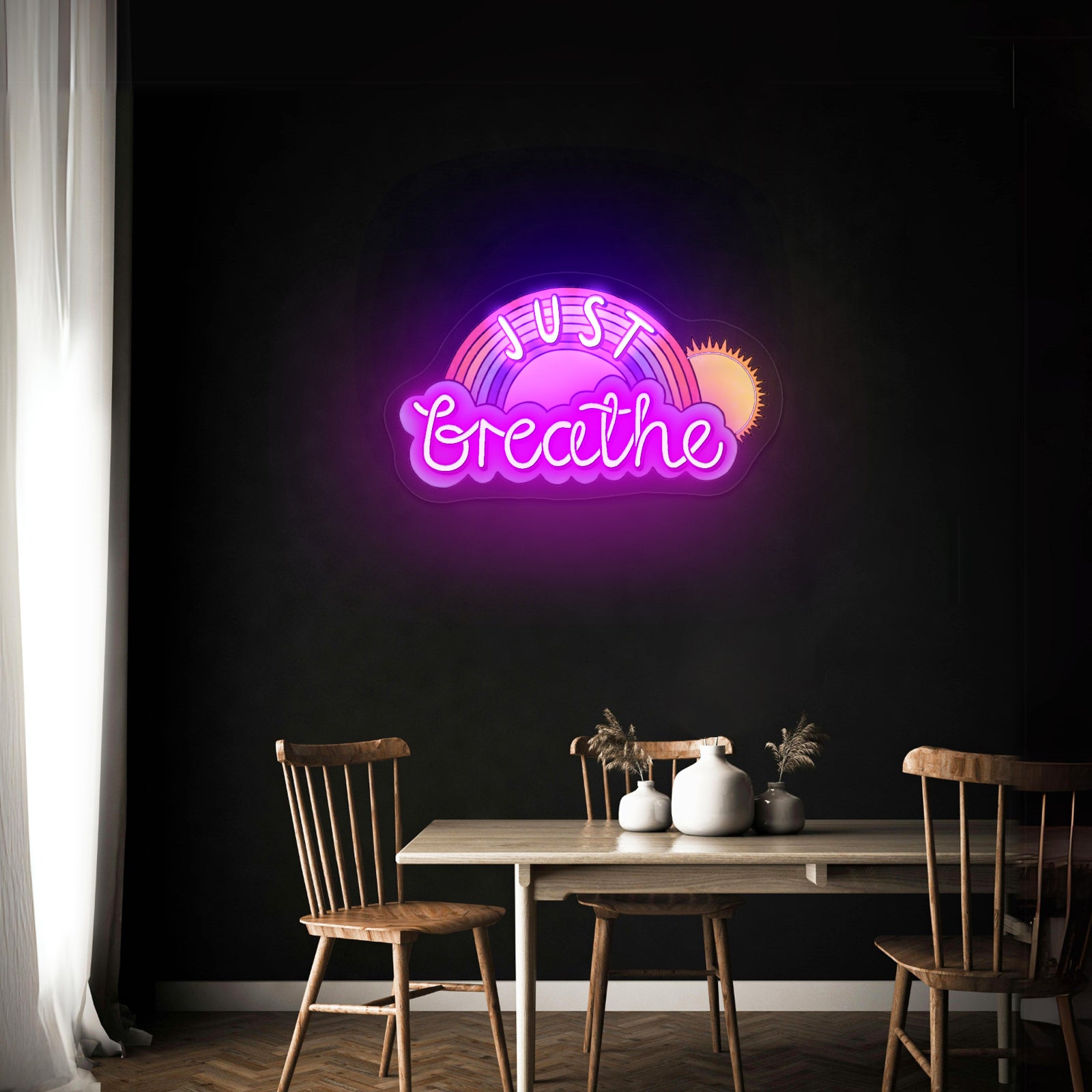 Just Breathe Artwork Cheap Neon Signs