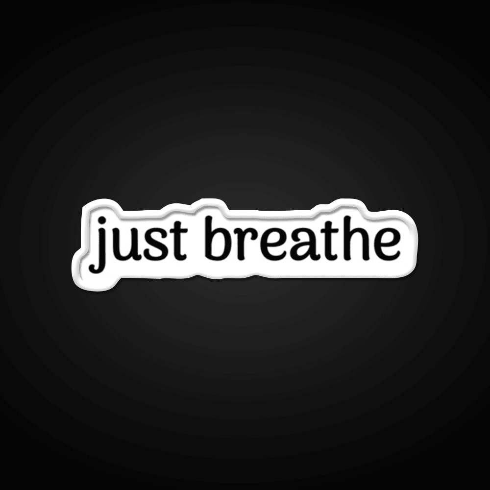Just Breathe Yoga Quotes Yoga Led Neon Sign For Wellness Space Rgb Color - Shineneon