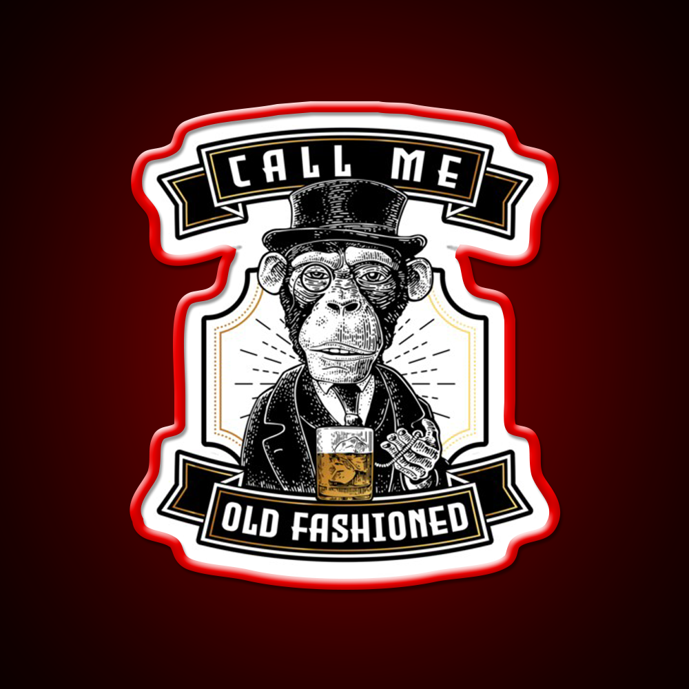 Just Call Me Old Fashioned Whiskey Cocktail Bar Decor Led Neon Sign Rgb Color - LED neon sign view 10